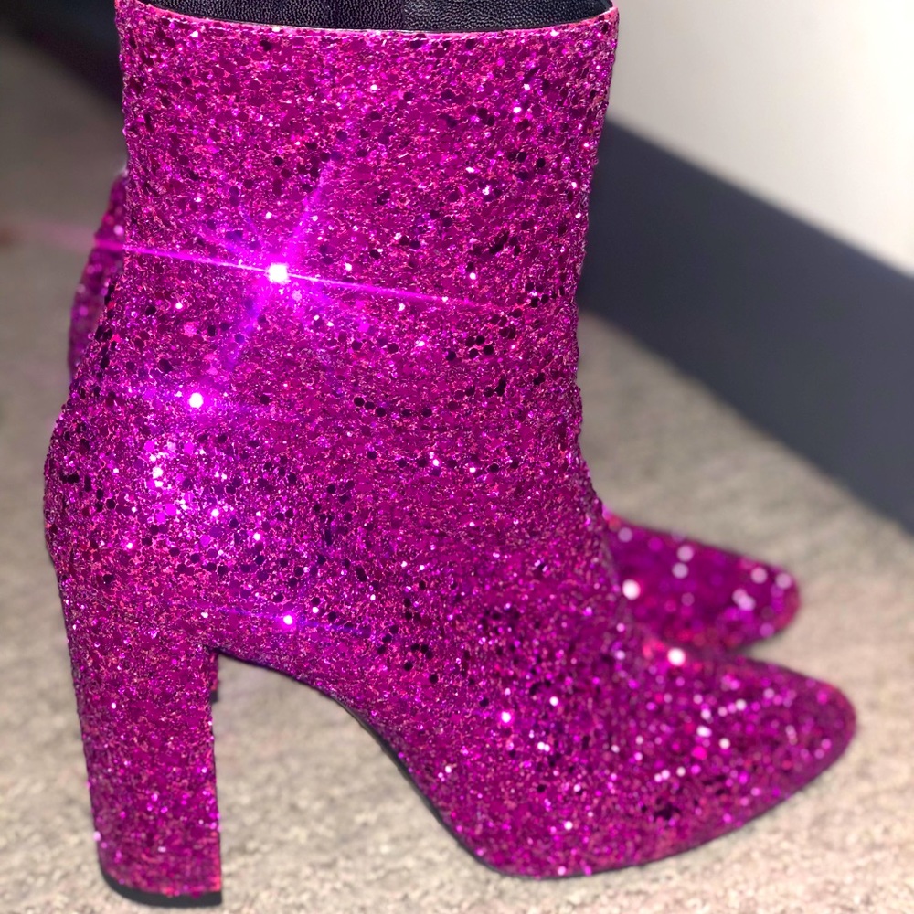 Ysl Lou 95 zip booties